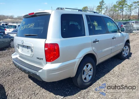 2005 Honda Pilot Ex-L из США, поврежденный, VIN 5FNYF186X5B005442